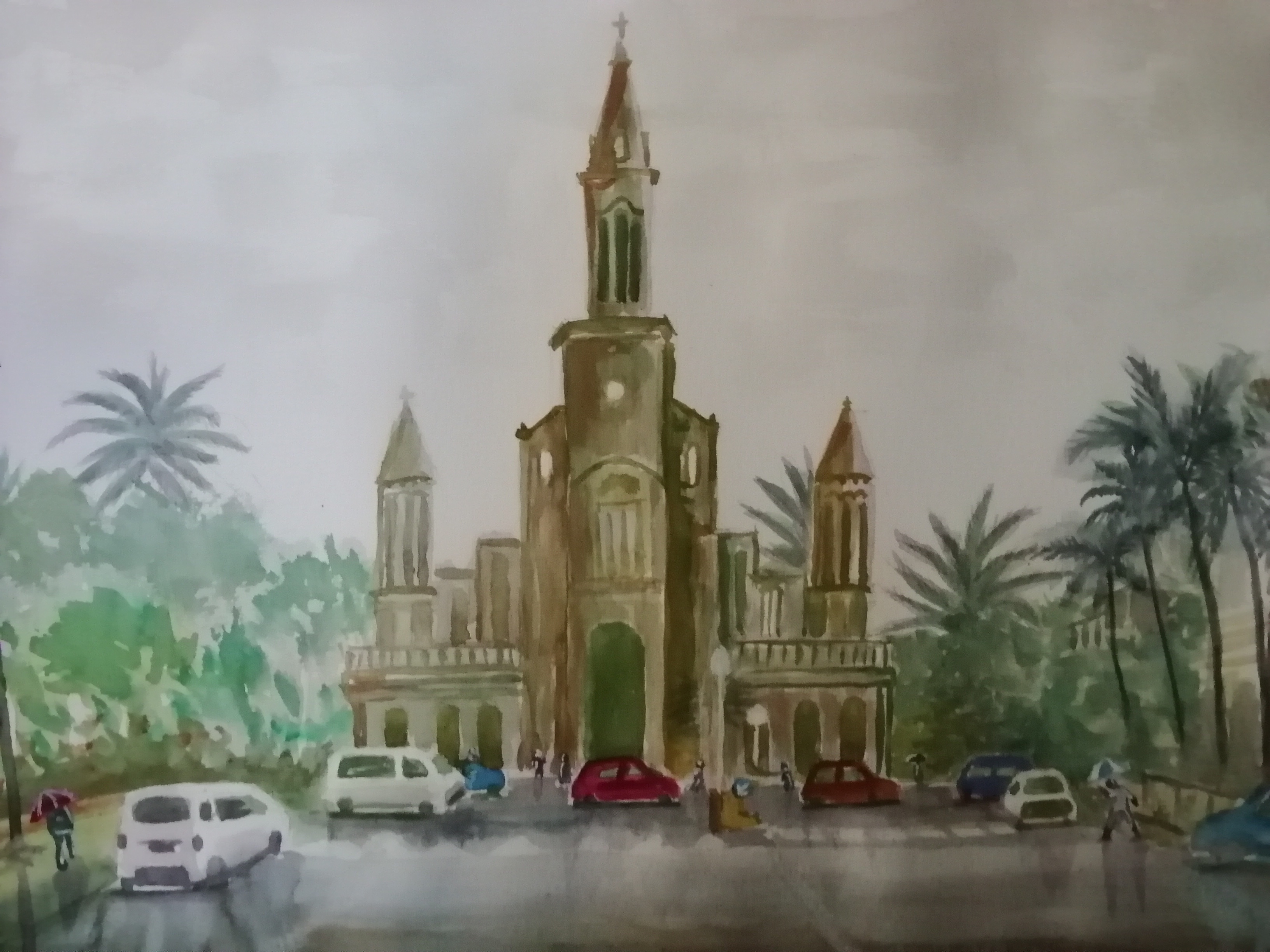  Atmosphere pluvieux a curepipe, 2026, paysage